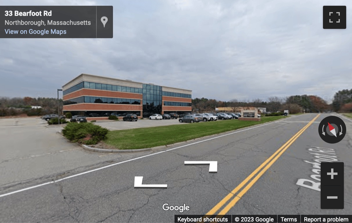 Street View image of 44 Bearfoot Road, Suite 200, Northborough, Massachusetts