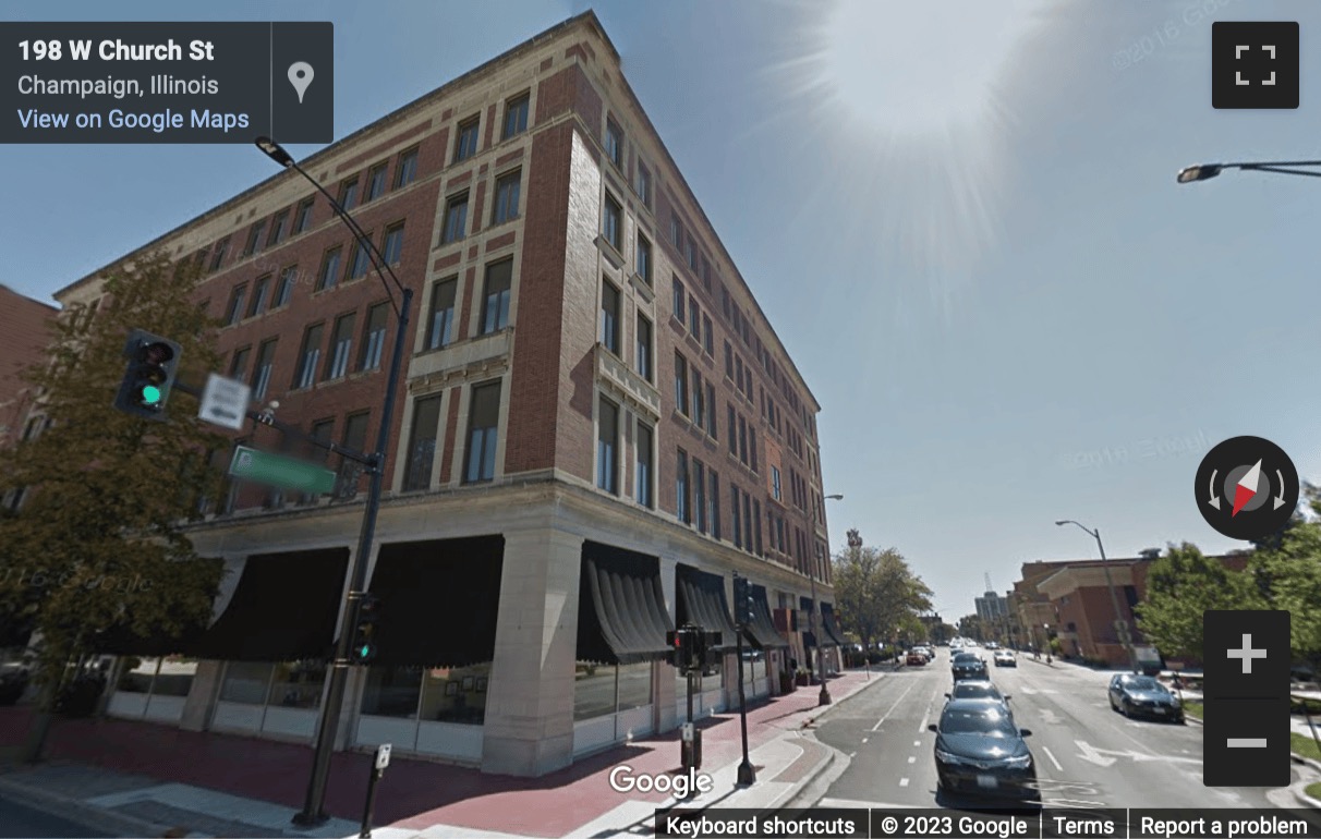 Street View image of 206 North Randolph Street, 2nd Floor, Church Street Square, Champaign, Illinois