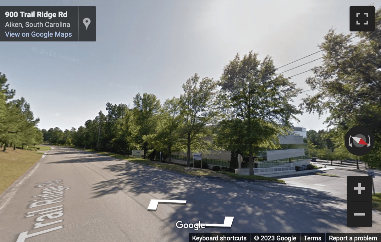 Street View image of 900 Trail Ridge Road, 1st Floor, Aiken, South Carolina