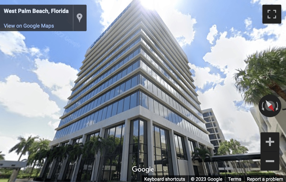 Street View image of 1645 Palm Beach Lakes Boulevard, Suite 1200, West Palm Beach, Florida