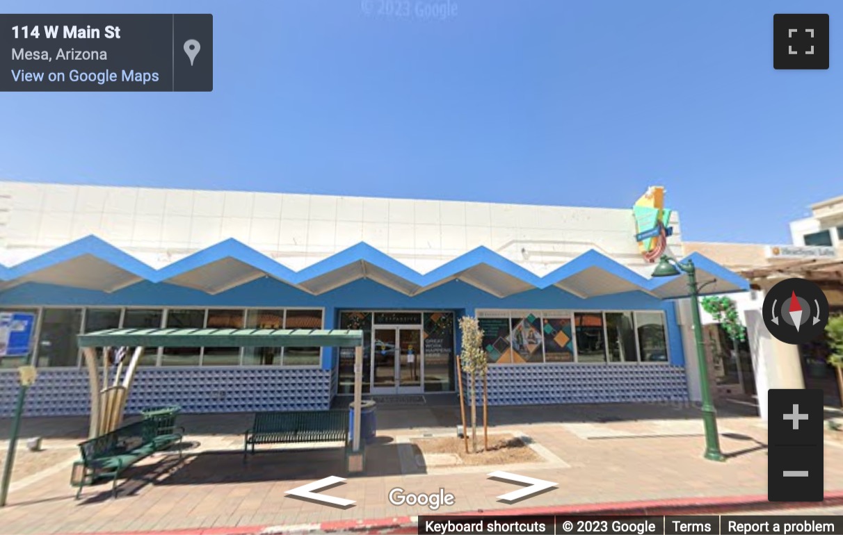 Street View image of 114 West Main Street, Newberry Station, Mesa, Arizona