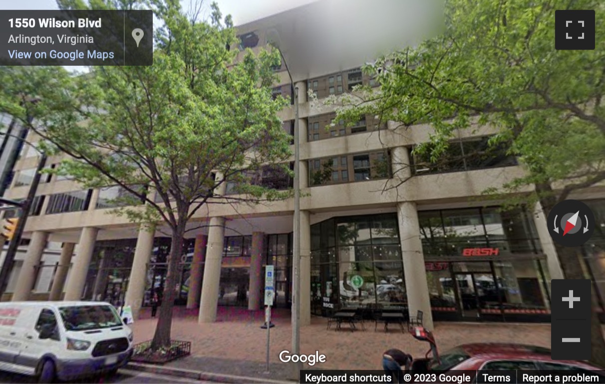 Street View image of 1550 Wilson Boulevard, 7th floor, Arlington (Virginia)