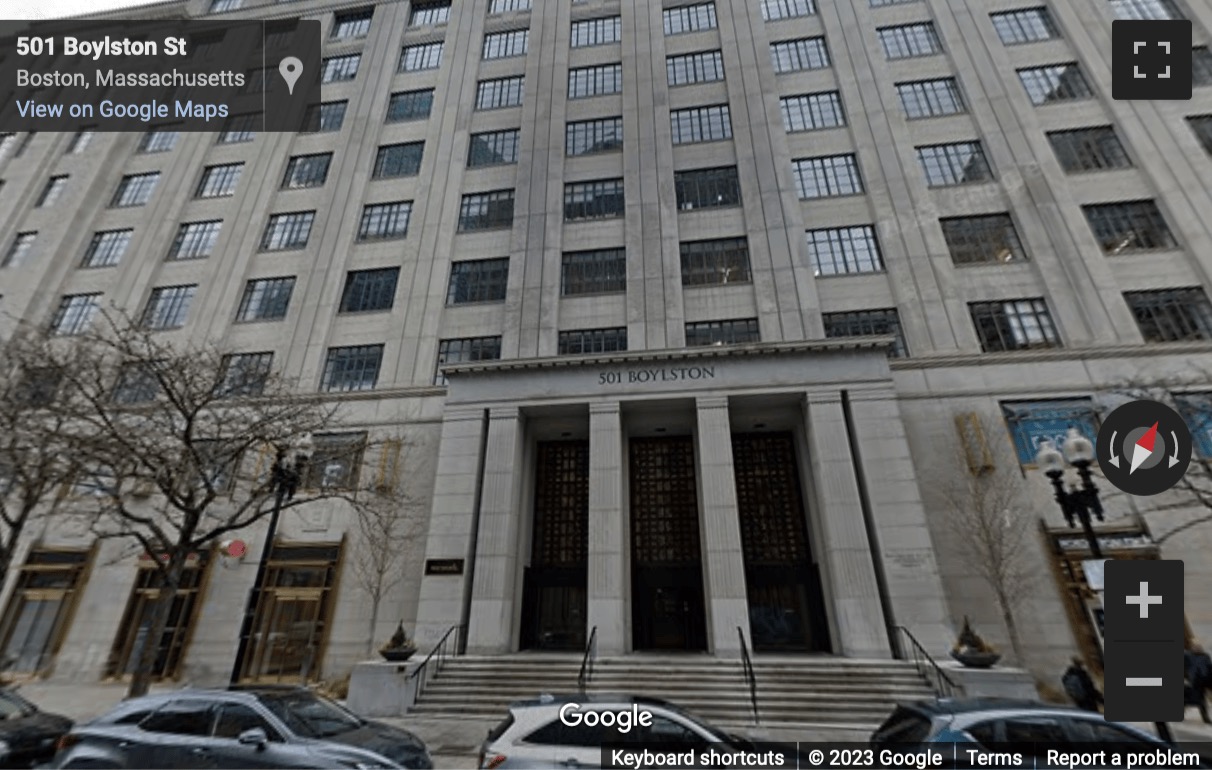 Street View image of 131 Dartmouth Street, 3rd Floor, Boston, Massachusetts