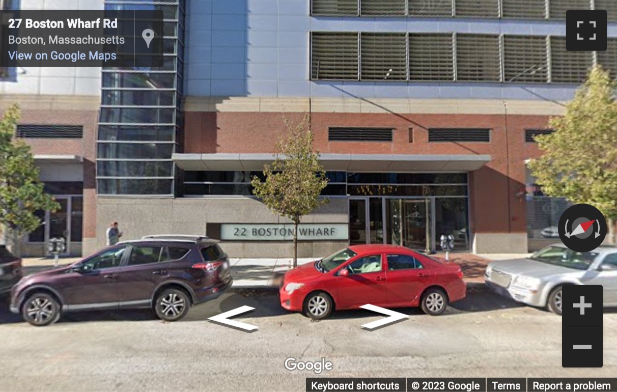 Street View image of 22 Boston Wharf Road, 7th Floor, Boston, Massachusetts