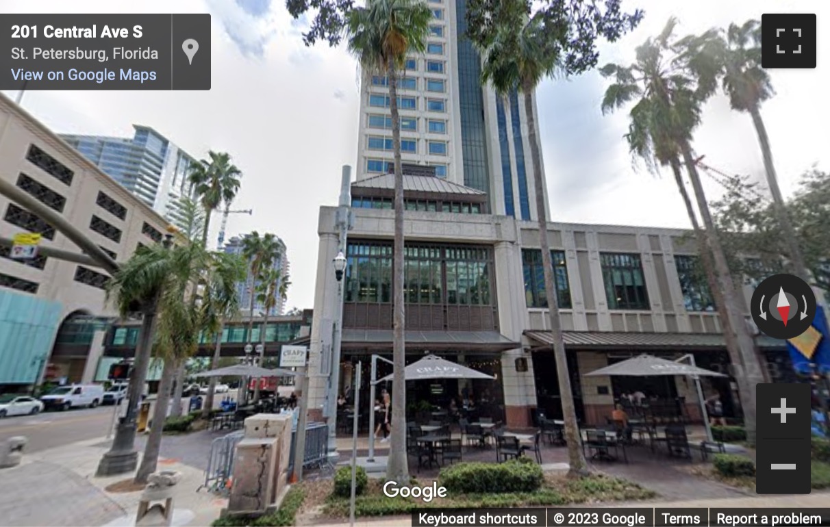 Street View image of 200 Central Avenue, 3rd, 4th and 5th Floor, Saint Petersburg (Florida)