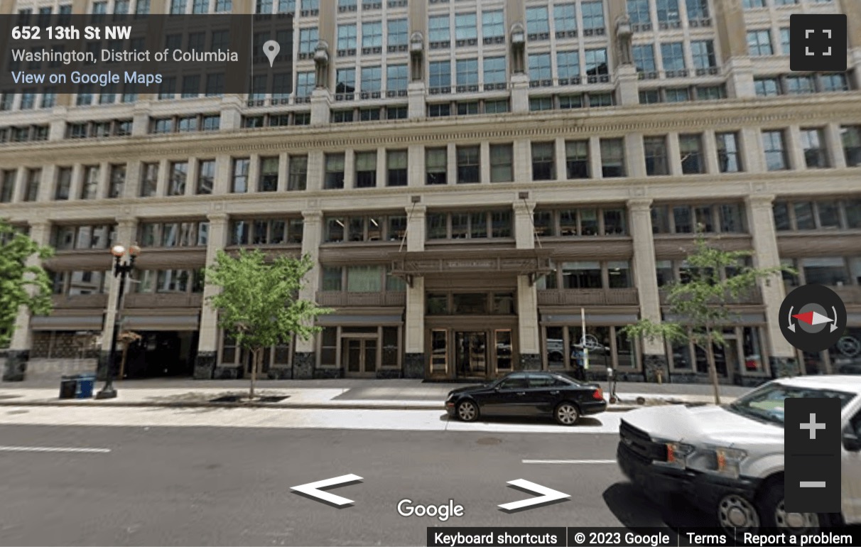 Street View image of 601 13th Street NW, Washington, 20005, Washington DC, District of Columbia