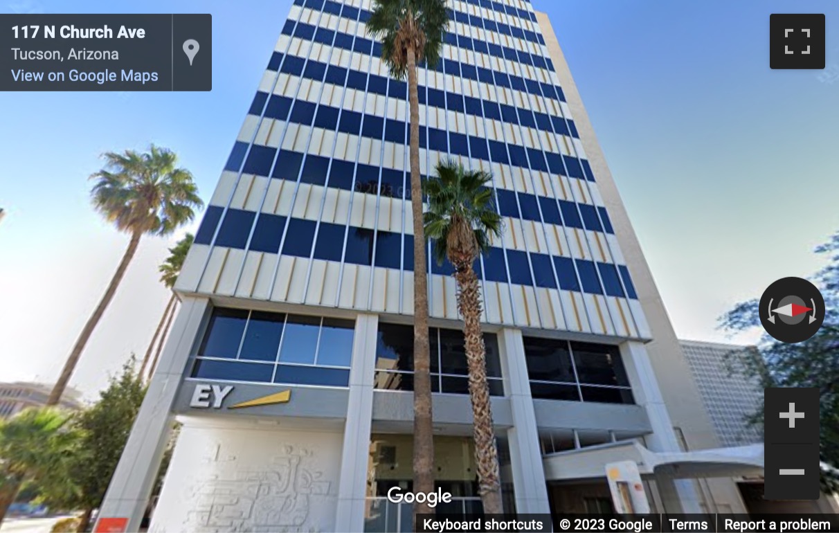 Street View image of 177 North Church Avenue, Tucson, Arizona