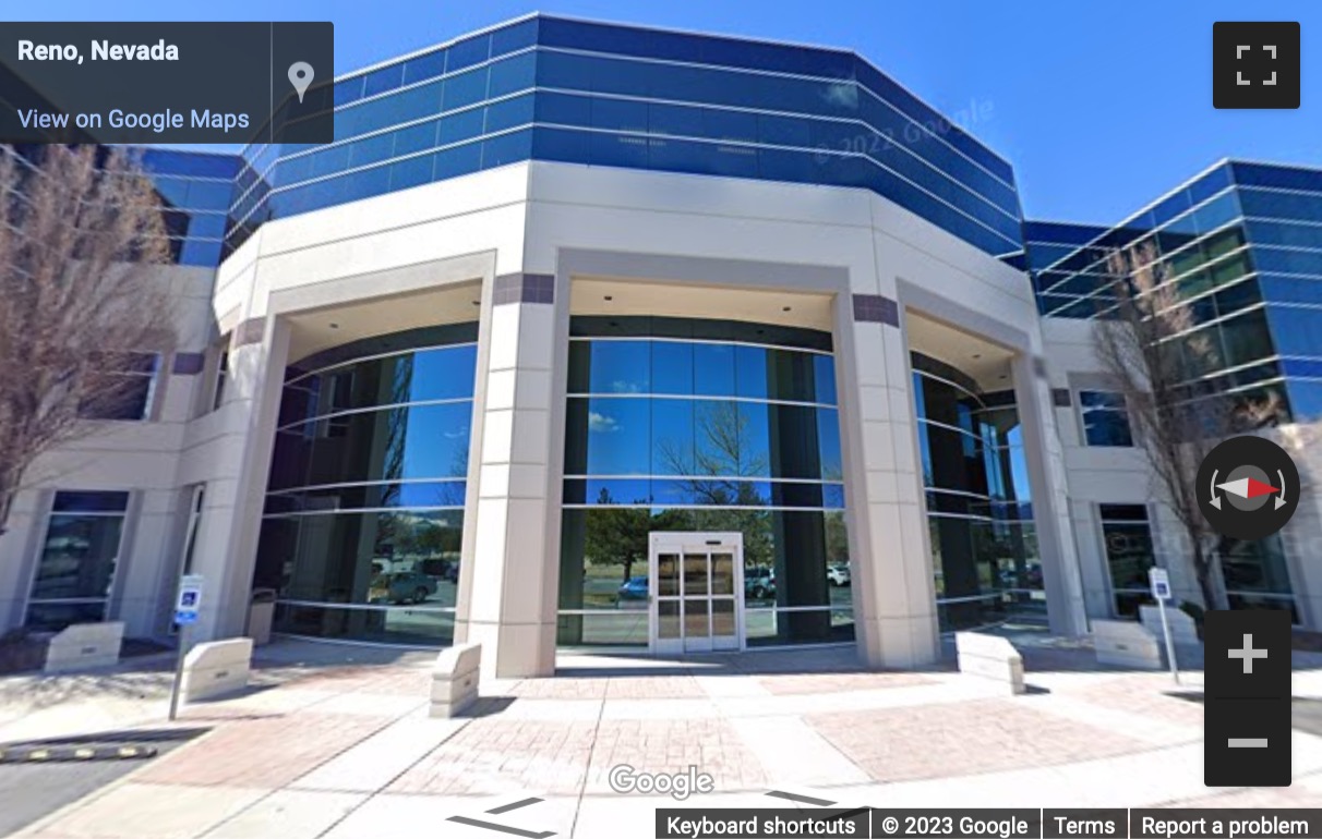 Street View image of 9805 Double R Boulevard, 3rd Floor, Reno, Nevada