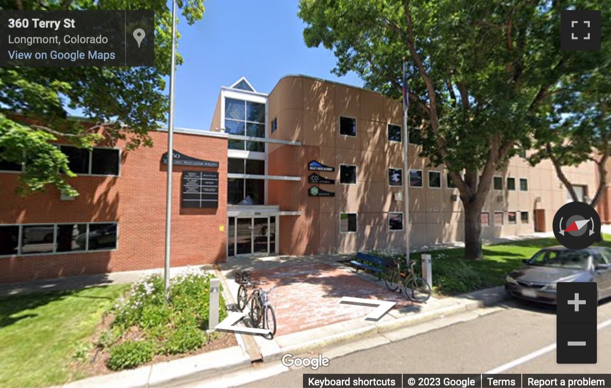 Street View image of 350 Terry Street, Suite 200, Longmont, Colorado