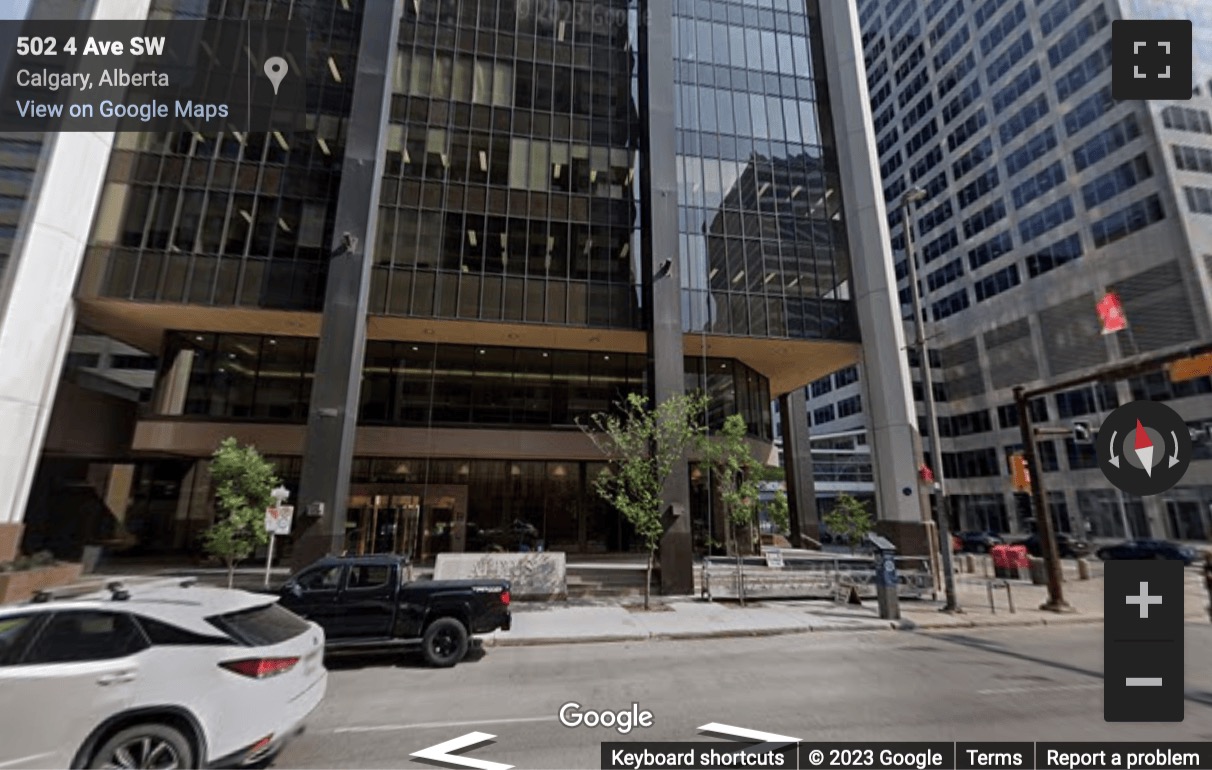 Street View image of Altius Centre, 500 4th Avenue South West, Calgary, Alberta