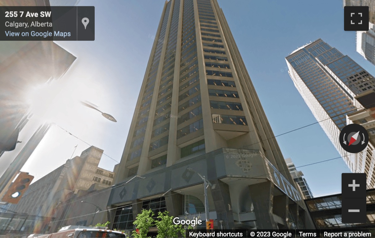 Street View image of 700 2nd Street Southwest, Stephen Avenue Place, Floor 19, Calgary, Alberta