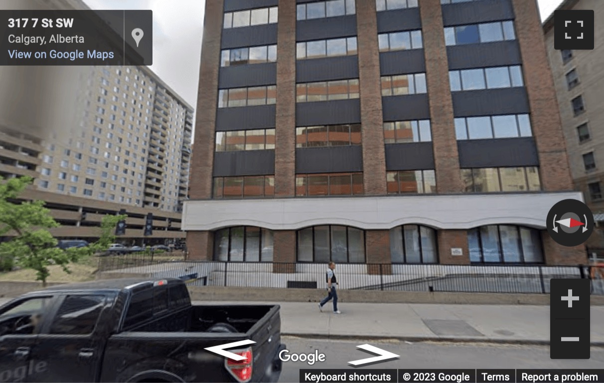 Street View image of 808, 4 Avenue South-West, Calgary, Alberta