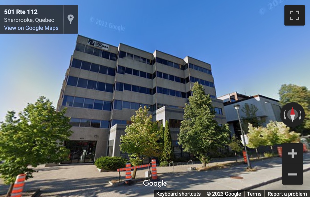 Street View image of 455 King Street West, 6th Floor, Sherbrooke, Quebec