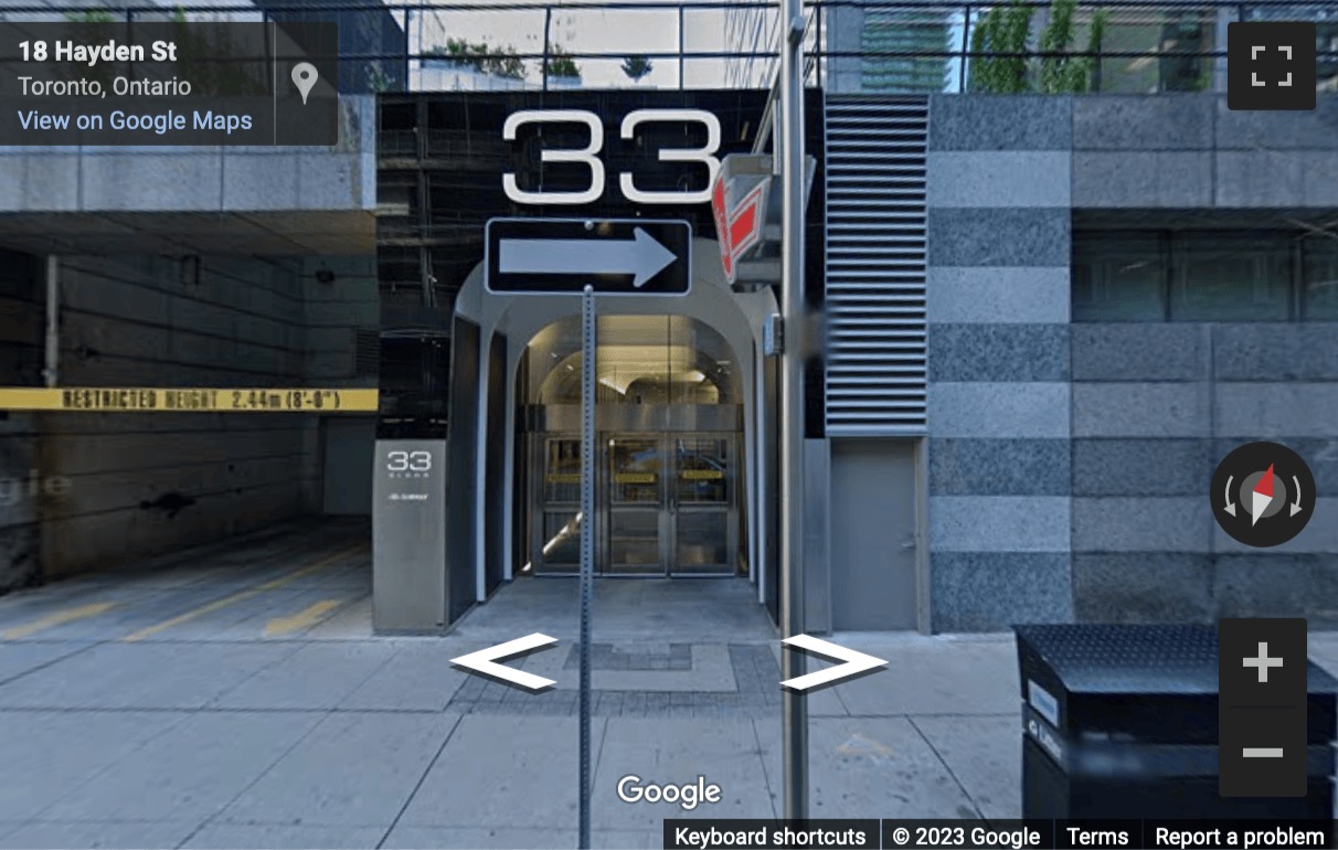 Street View image of 33 Bloor Street East, Toronto Market, M4W 3H1, Toronto, Ontario