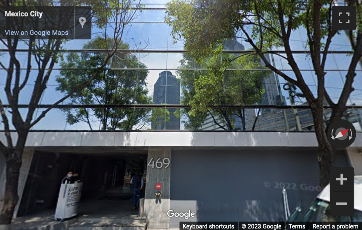 Street View image of Melchor Ocampo No. 469, Reforma Anzures, Colonia Anzures, Alcaldia Miguel Hidalgo, Mexico City