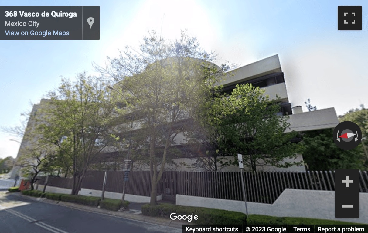 Street View image of Avenida Vasco de Quiroga No. 4973, Santa Fe, Cuajimalpa, Mexico City