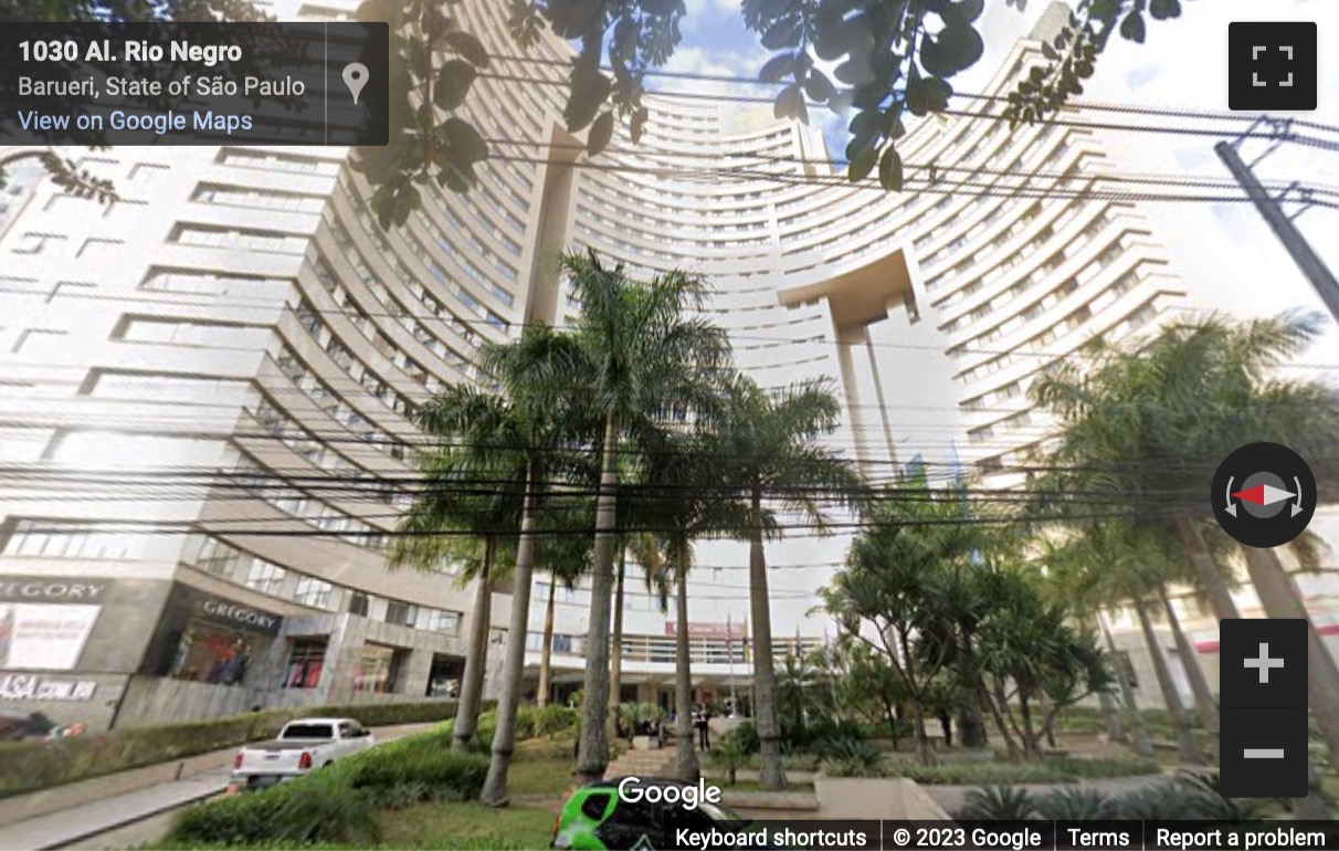 Street View image of Alameda Rio Negro, 1030, 2nd & 23rd Floor (penthouse) Corporate tower, Barueri