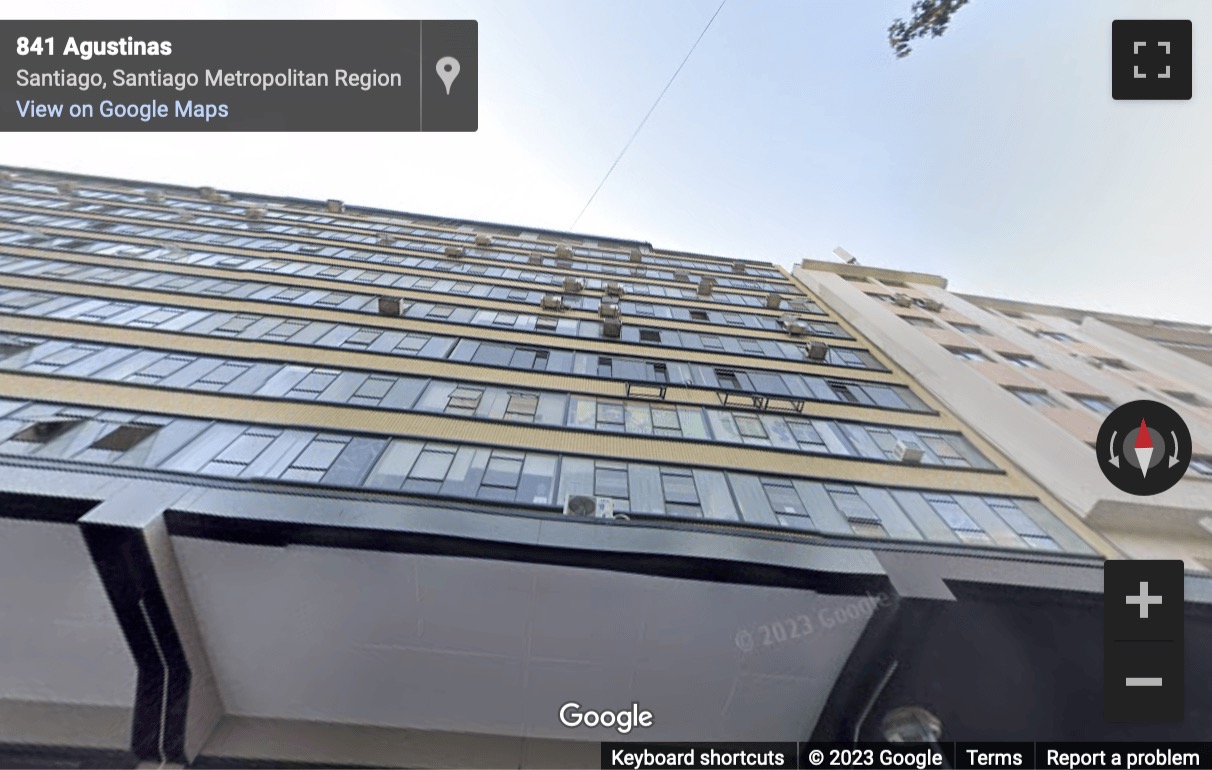 Street View image of Agustinas 833, Santiago Centro