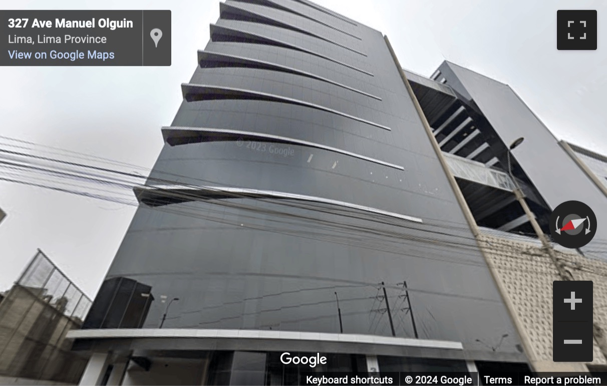 Street View image of Avenida Manuel Olguín 327, Piso 12, Lima