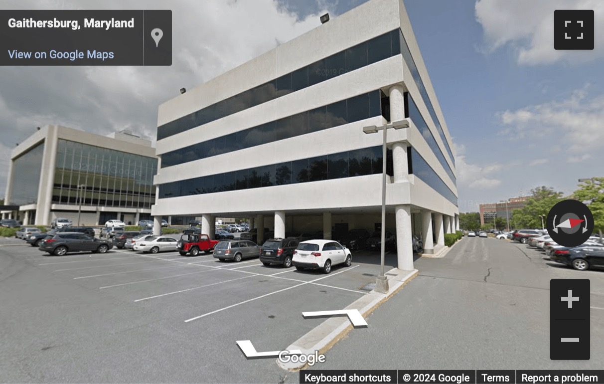 Street View image of 101 Lakeforest Boulevard, Gaithersburg, Maryland