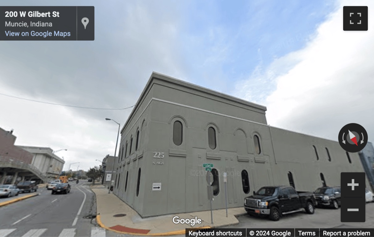 Street View image of 225 North High Street, 1st Floor, Muncie, Indiana