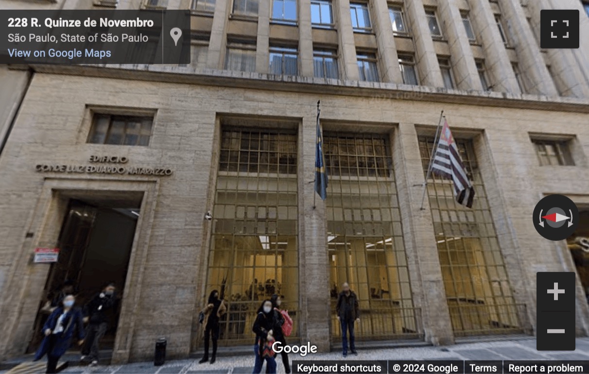 Street View image of Rua XV De Novembro 228, Centro Histórico, Sao Paulo