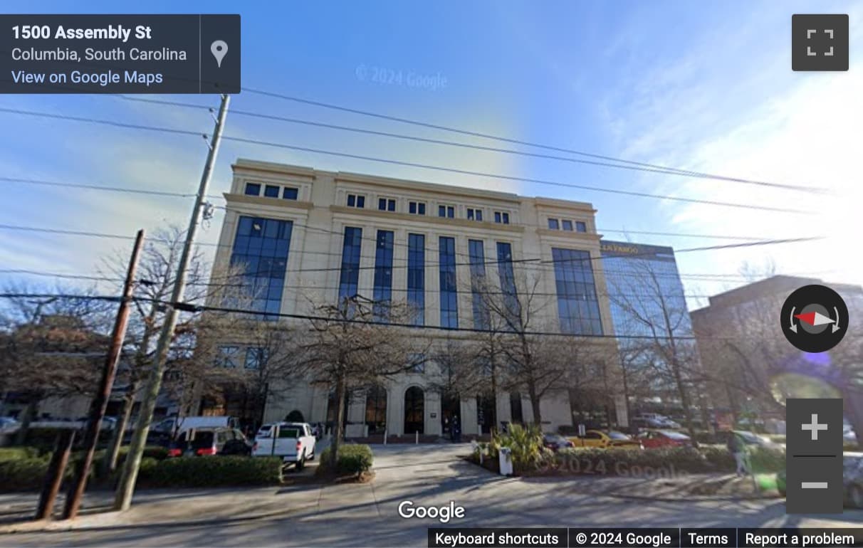 Street View image of 1501 Main Street, Columbia (South Carolina)