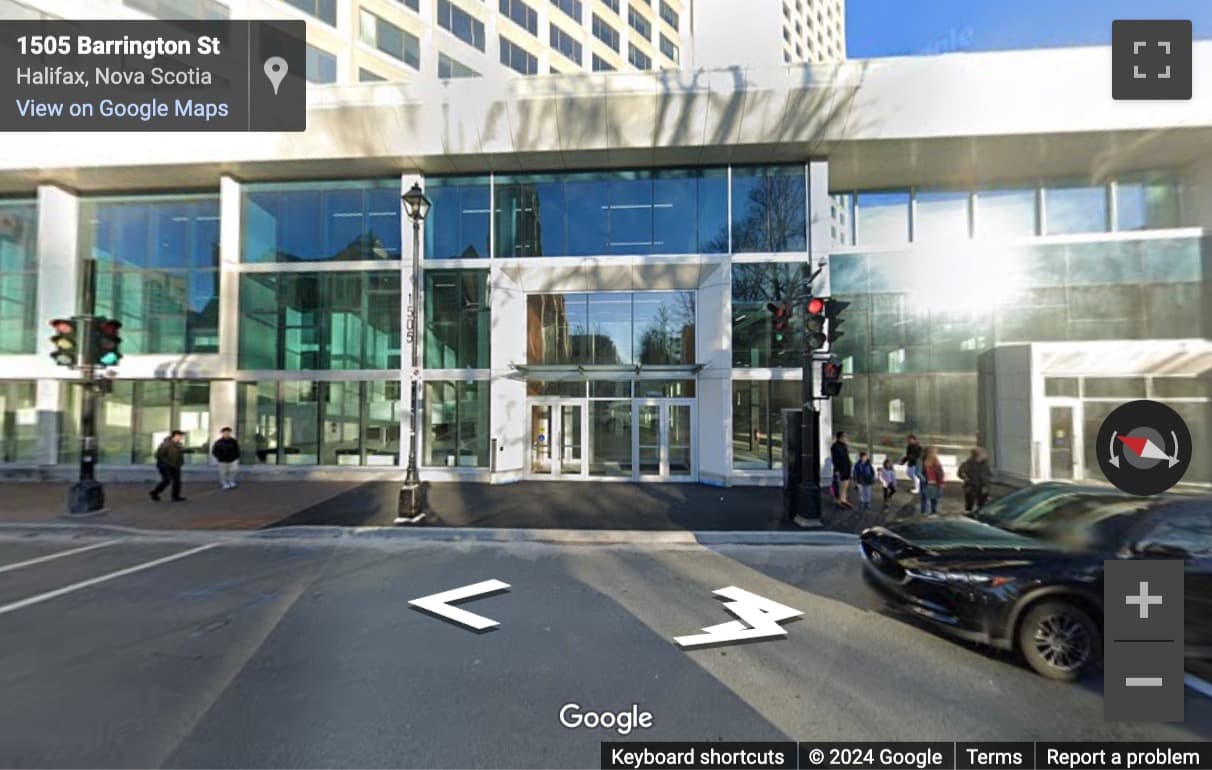 Street View image of 1505 Barrington Street, Ground Floor, Halifax (Nova Scotia)