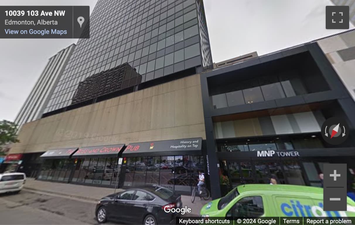 Street View image of 10235 101st Street, MNP Tower, Edmonton, Alberta