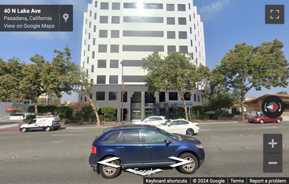 Street View image of 35 North Lake Avenue, Suite 710, Nola 35, Pasadena (CA), California