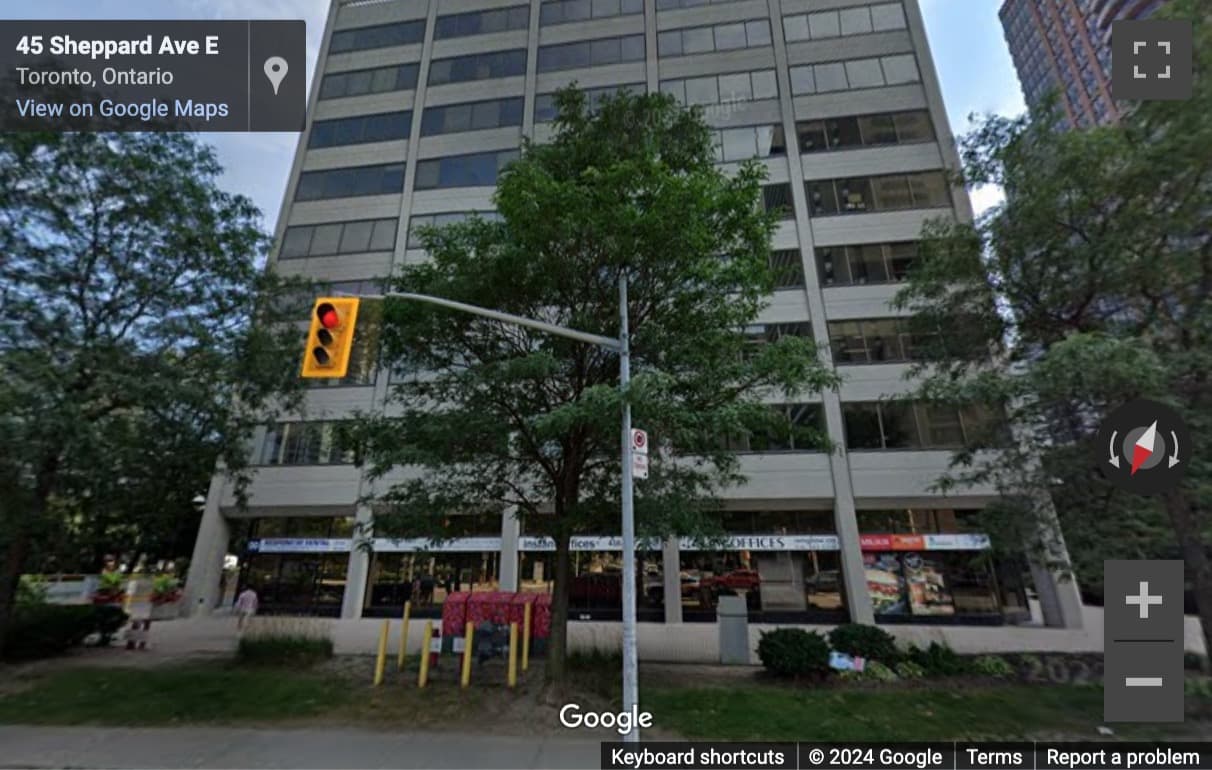 Street View image of 45 Sheppard Avenue East, Unit 411, Toronto, Ontario