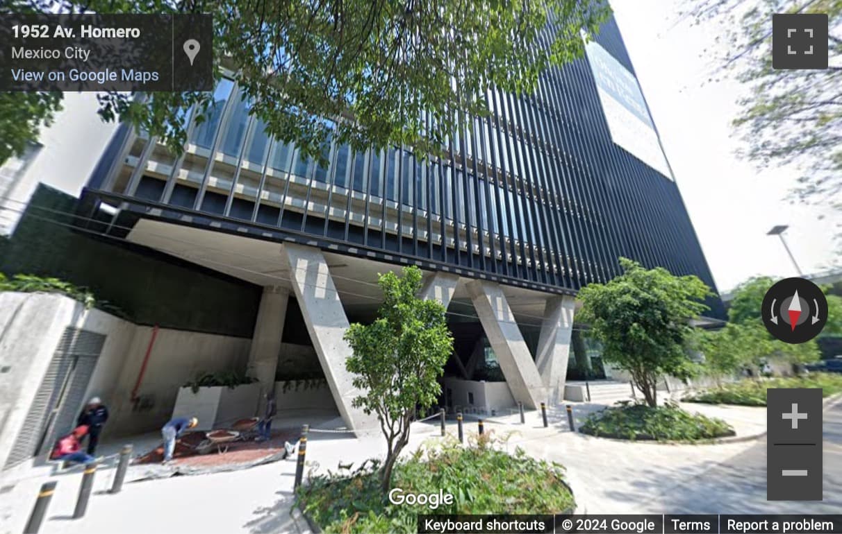 Street View image of Periférico Boulevard Manuel Avila Camacho 201, Polanco, Mexico City