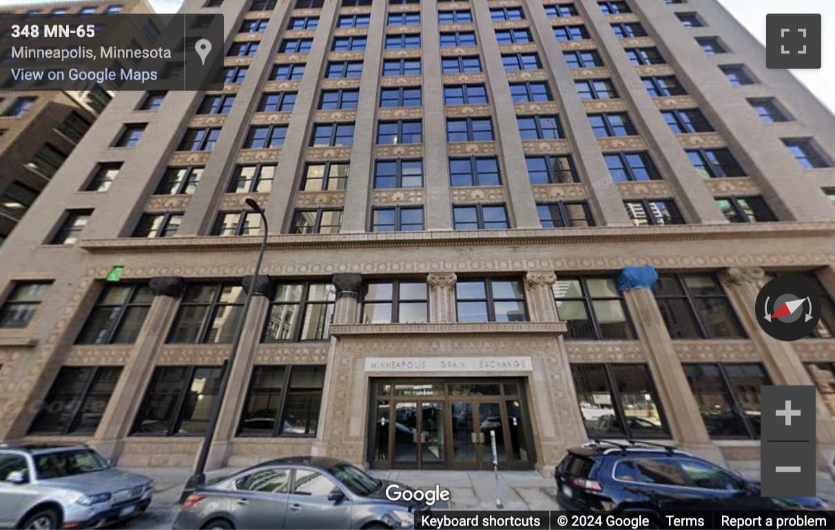 Street View image of 400 South 4th Street, Suite 401, Minneapolis Grain Exchnage