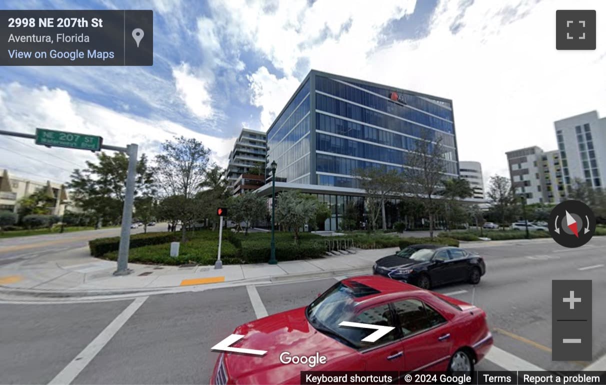 Street View image of 2980 North East 207 Street, 3rd Floor, Aventura Park Square, Aventura, Florida