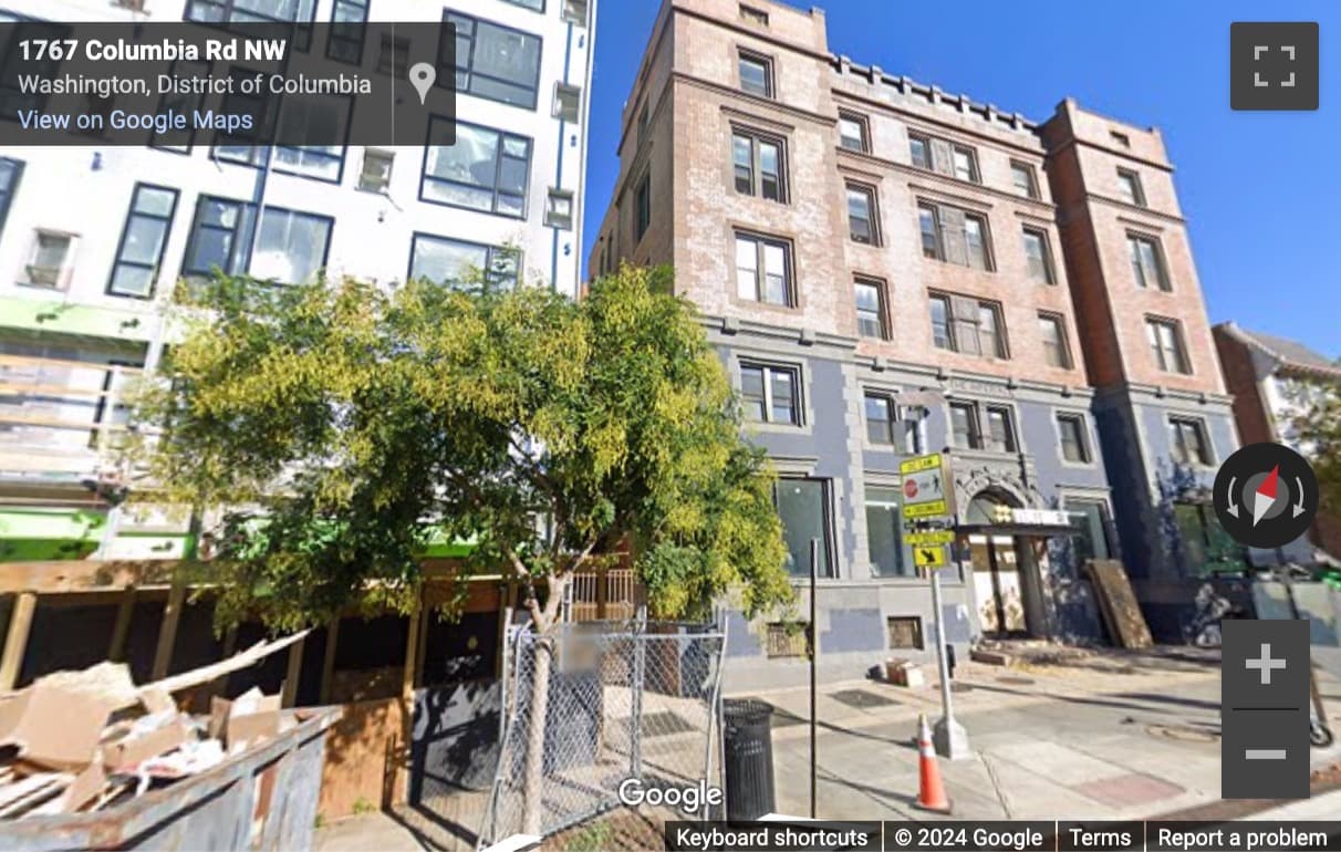 Street View image of 1763 Columbia Road NorthWest, Washington DC