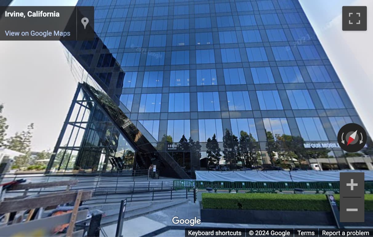 Street View image of 19800 MacArthur Boulevard, Suite 300, Irvine, California