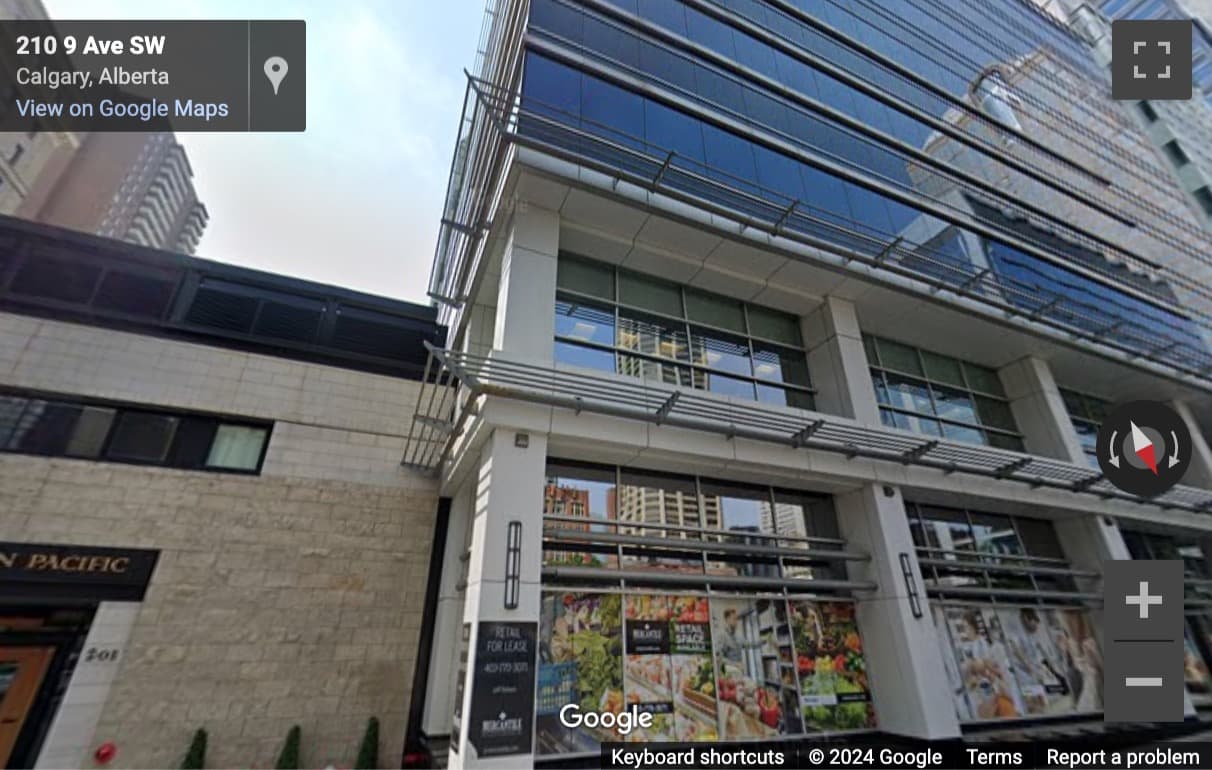 Street View image of 300, 207 9th Avenue Southwest, Calgary, Alberta