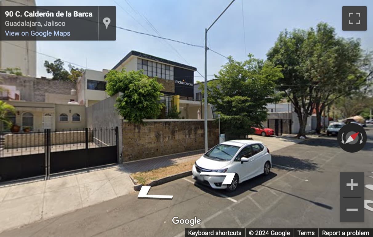 Street View image of C. Calderón de la Barca 76, Arcos Vallarta, Guadalajara