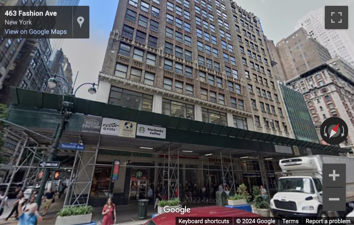 Street View image of 462 Seventh Avenue, FL 6, New York City