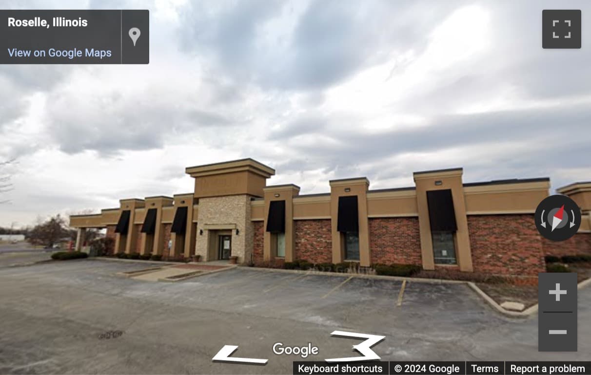 Street View image of 1350 Lake Street, Suite K, Roselle, Illinois