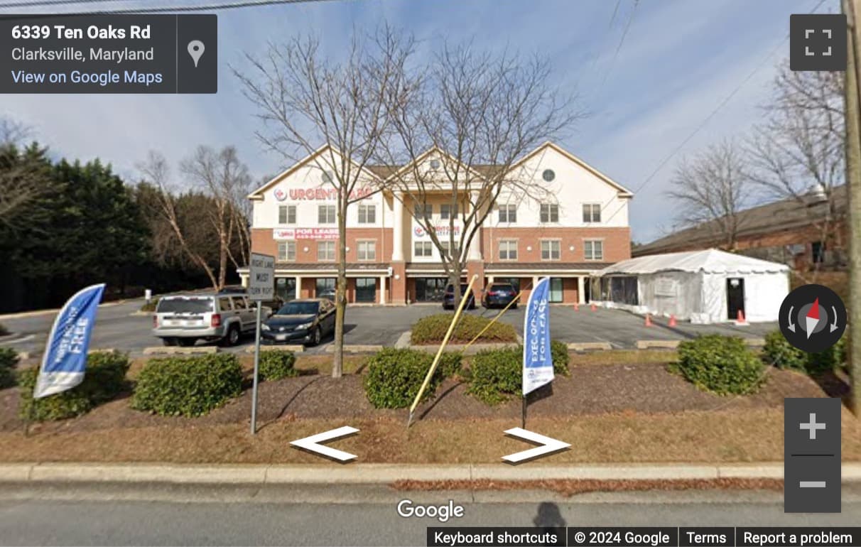 Street View image of 6339 Ten Oaks Road, Suite 200, Clarksville (Maryland)