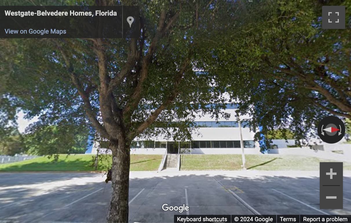 Street View image of 1501 Belvedere Road, Suite 500, West Palm Beach, Florida