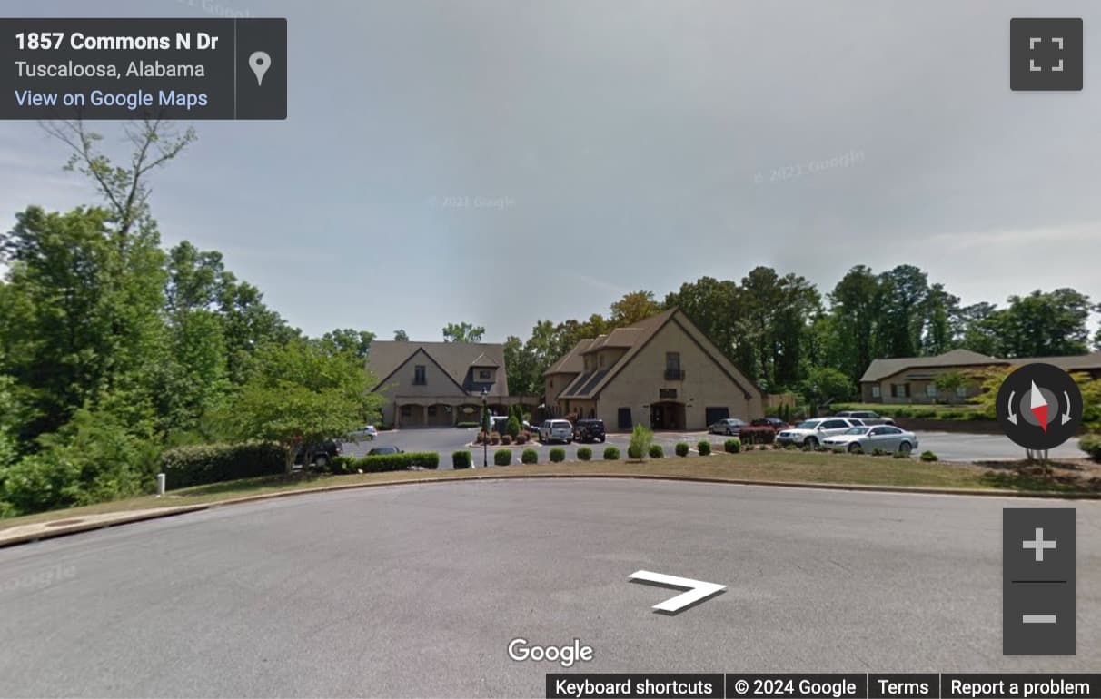 Street View image of 1857 Commons North Drive, 1st Floor, Tuscaloosa, Alabama