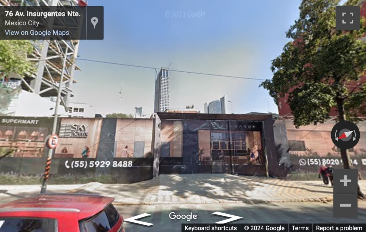 Street View image of Av. Insurgentes Nte. 86, Colonia Tabacalera, Cuauhtemoc, Mexico City